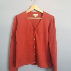 Tommy Bahama cashmere cotton cardigan (M)